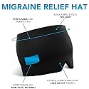 Migraine Relief Cap for Headaches & Sinus Pain | Hot & Cold Therapy Gel Ice Head Wrap | Relaxing Thermax Cooling Cap for Men & Women