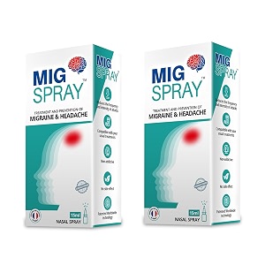 migraine amp sinus relief medicine nasal spray 15ml pack of 2  fast-acting instant headache sinus pressure amp tension pain relief ayurvedic herbal formula with natural plant extracts drug-free non-drowsy daily use quick cooling stress amp congestion relief spray for adults amp kids travel friendly