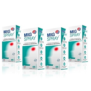 migraine relief nasal spray 15ml pack of 4  fast-acting natural headache amp sinus relief  ayurvedic amp homeopathic medicine with plant extracts  drug-free no side effects non-drowsy  easy-to-travel pocket-friendly migraine solution for men women amp kids