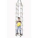 Mihad Square Ladder for Kids | Rope Ladder for Kids for Physical Activity | Tunnel Ladder Kids for Outdoor | Durable Hanging 4-Side Ladder Kids Made of Natural Wood & Durable Materials,