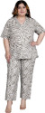Mihika Fashion Women Printed Grey Night Suit Set
