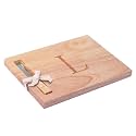 Miicol Wood Charcuterie Board, Monogram Cheese Board 10 Inch