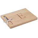 Miicol Wood Charcuterie Board, Monogram Cheese Board 10 Inch