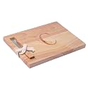 Miicol Wood Charcuterie Board, Monogram Cheese Board 10 Inch