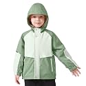 Miipat Toddler Girls Rain Jacket Lightweight Waterproof Hooded Jackets Little Kids Windbreaker Outerwear Raincoats