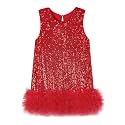 Miipat Toddler Girls Sequin Dress A-Line Sparkly Princess Party Dress