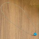 MIKADO Designer Blue Bead Choker Necklace Chain For Women And Girls Alloy Chain