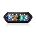 MIKANIX ABS Universal Helmet LED Light with 5 Lighting Modes & 6 Multi-Color Flashing | Rear Warning Safety Night Riding Light USB Charging Cable for Bike, Cycling