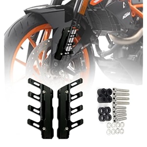 mikanix bike abs fork shocker protector mount shock absorber anti-fall slider for yamaha mt-15 r15 v3 r15 v4 r15 m green