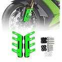 MIKANIX Bike ABS Fork Shocker Protector Mount Shock Absorber Anti-Fall Slider for Yamaha MT-15, R15 V3, R15 V4, R15 M (GREEN)