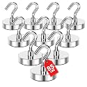 MIKEDE Magnetic Hooks 85 Lbs Heavy Duty Magnets with Hook for Cruise Cabin