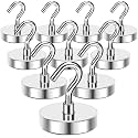 MIKEDE Magnetic Hooks Heavy Duty 170LB+ Strong Neodymium Magnets