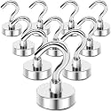 MIKEDE Magnetic Hooks Heavy Duty 50 Lbs Magnet with Hook for Cruise Cabins