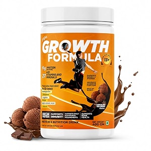 growth formula teen nutrition drink powder for 13 years 400g  9g protein per serving  27 vitamins amp minerals  chocolate ice cream flavour