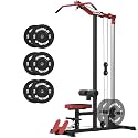 Mikolo LAT Pulldown Machine, LAT Row Cable Machine with Leg Hold Down Attachment, LAT Tower with Cable Row Attachment, Cable Machine Home Gym