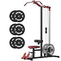 Mikolo LAT Pulldown Machine, LAT Row Cable Machine with Leg Hold Down Attachment, LAT Tower with Cable Row Attachment, Cable Machine Home Gym