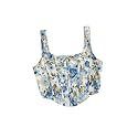 mikuchiku Women39s Floral Corset Tank Top Printed