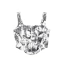 mikuchiku Women39s Floral Corset Tank Top Printed