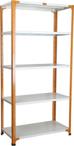 mil-nil prime crc sheet 5 shelf multipurpose slotted angle rack  72 x 36 x 18 inch luggage rack