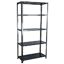 Mil-Nil Prime CRC Sheet 5 Shelf Multipurpose Storage Rack, 72 x 36 x 15 Inch, 24 Gauge (Grey) 16 Gauge Angles