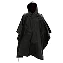 Mil-Tec Adult Ripstop Wet Weather Lightweight Waterproof Multi-Use Rain Poncho with Hood - Use as Bivouac Sack, Shelter Tent