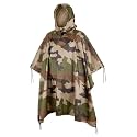 Mil-Tec Adult Ripstop Wet Weather Lightweight Waterproof Multi-Use Rain Poncho with Hood - Use as Bivouac Sack, Shelter Tent