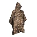 Mil-Tec Adult Ripstop Wet Weather Lightweight Waterproof Multi-Use Rain Poncho with Hood - Use as Bivouac Sack, Shelter Tent
