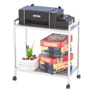 milad saifix 3-tier trolley rolling trolley with wheels  heavy duty multifunctional metal frame cart  ideal for home kitchen bathroom and office storage  storage organizer white