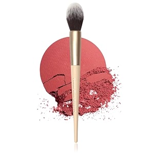 milagro beauty powder blush brush 04  fluffy vegan brush for setting powder bronzer blush amp contour application seamless blending soft bristles precision shape cruelty-free