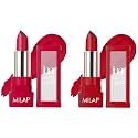 MILAP Matte Stick Lipstick, Long lasting lipsticks,Lipstick for Women,Uncensored &amp; Mastani (4.2 gm Each) Pack of 2