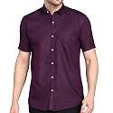 MILDIN Men39s Cotton Blend Solid Shirt with