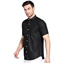 MILDIN Men39s Cotton Blend Solid Shirt with