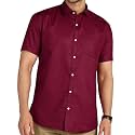 MILDIN Men39s Cotton Blend Solid Shirt with