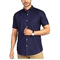 MILDIN Men39s Cotton Blend Solid Shirt with