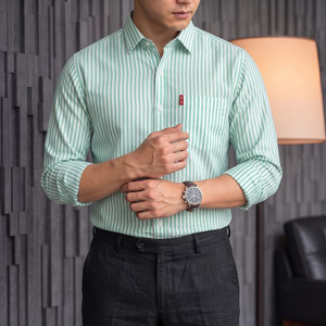 MILDIN Men Striped Formal Multicolor Shirt