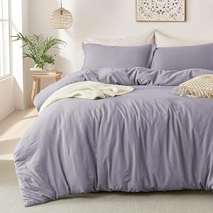 mildly duvet cover full ultra soft comforter cover set 3pcs purple