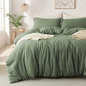 mildly duvet cover queen ultra soft comforter cover set 3pcs olive green