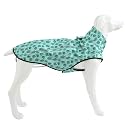 Mile High Life Dog Raincoat, Adjustable Waterproof Reflective Rain Jacket for Small Medium Large Dogs, Lightweight Breathable Pet Rain Coat with Leash Hole(Green Cactus,XS Chest 17-23")