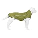 Mile High Life Dog Raincoat, Adjustable Waterproof Reflective Rain Jacket for Small Medium Large Dogs, Lightweight Breathable Pet Rain Coat with Leash Hole(Lime Yellow,S Chest 22-25")