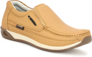 MILE MAN Tan Pure Leather Lifestyle Casuals