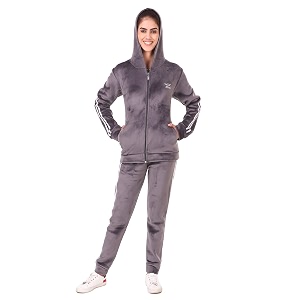 miley premium regular fit velvet track suit for women  stylish velvet winter wear night suit with pockets amp hoodie  ladies track suit for sports wear nightwear jogging daily use gym wear