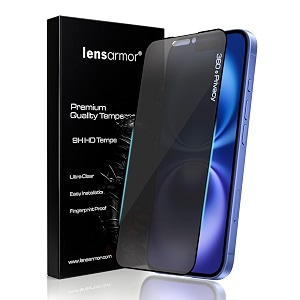 lensarmor compatible with iphone 15  iphone 16 privacy screen protector