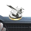 Military-Grade Fighter Car Air Freshener, Alloy Solar Rotating Car Essential Oil Diffuser with Cologne Natural Plant Essential Oil, Aromatherapy Decorations