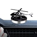[ Military-Grade Fighter] Car Air Freshener, Alloy Solar Rotating Car Essential Oil Diffuser with Cologne Natural Plant Essential Oil, Car Aromatherapy Dashboard Decorations