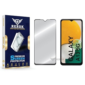 military-grade tempered glass screen protector compatible with samsung galaxy a13 5g pack of 1  edge-to-edge oleophobic case friendly easy installation kit