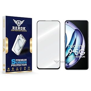 military-grade tempered glass screen protector compatible with realme 9 5g se pack of 1  edge-to-edge oleophobic case friendly easy installation kit