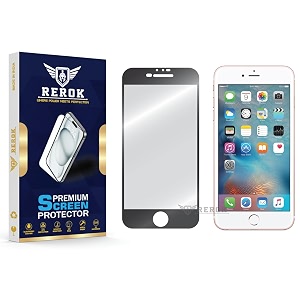 military-grade tempered glass screen protector for iphone 6 plus pack of 1  hd clear edge-to-edge coverage scratch resistant case friendly with easy installation kitblack
