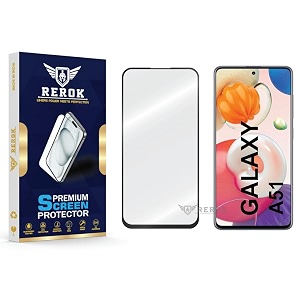 military-grade tempered glass screen protector compatible with samsung galaxy a51 pack of 1  edge-to-edge oleophobic case friendly easy installation kit