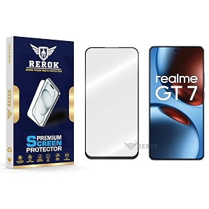military-grade tempered glass screen protector compatible with realme gt 7 pack of 1  edge-to-edge oleophobic case friendly easy installation kit