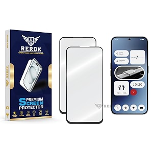 military-grade tempered glass screen protector compatible with nothing phone 2a pack of 2  edge-to-edge oleophobic case friendly easy installation kit